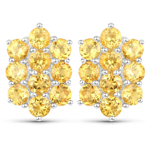 Ensemble de bijoux en argent sterling avec citrine véritable de 6,60 carats