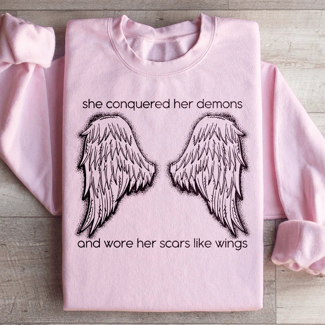 She Conquered Her Demons Sweatshirt