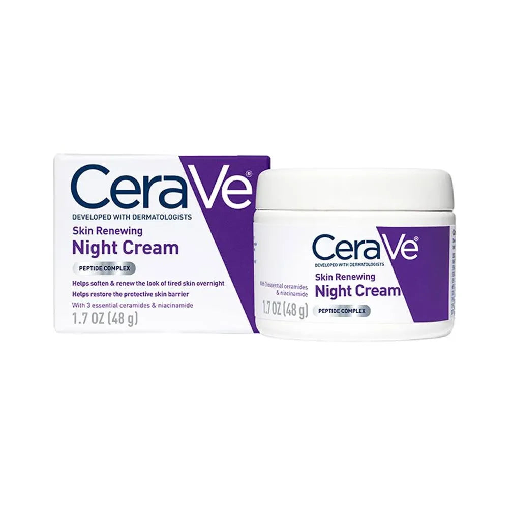 CeraVe Crema Nocturna Renovadora de Piel - Tarro de 1.7 oz