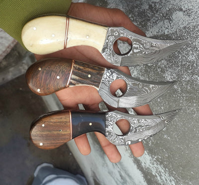 Elite Damascus Steel Skinning Knife for Deer – 7-Inch Blade with Ergonomic Handle - Korvel