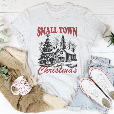 Camiseta navideña de pueblo pequeño