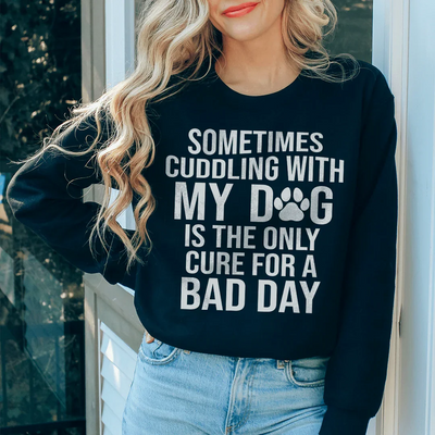 Sudadera A veces me acurruco con mi perro