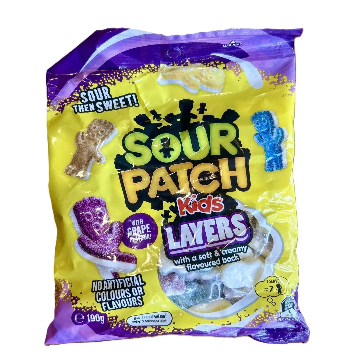 Sour Patch Kids Layers – Dual Flavour Gummies 130g