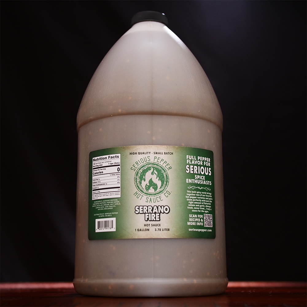 Serrano Fire Verde Hot Sauce – Roasted Serrano & Habanero Heat - Korvel