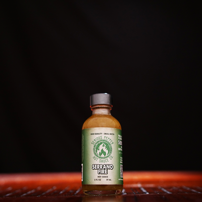 Serrano Fire Verde Hot Sauce – Roasted Serrano & Habanero Heat - Korvel