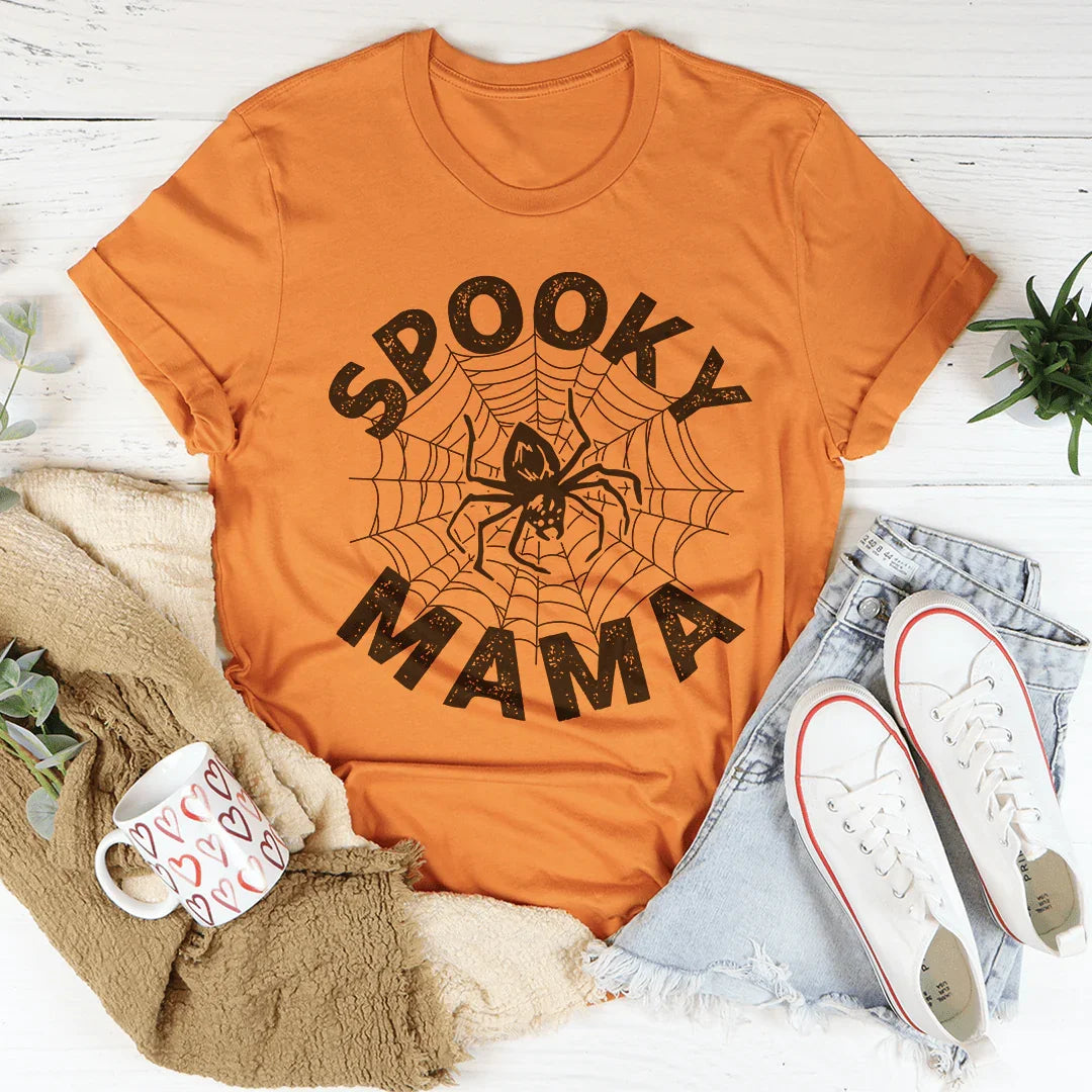 Camiseta de telaraña de mamá espeluznante