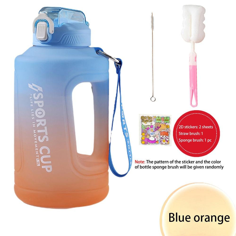 Hydration Hero: 2L Sports Water Bottle with Straw - Perfect for Fitness & Outdoor Adventures - Korvel