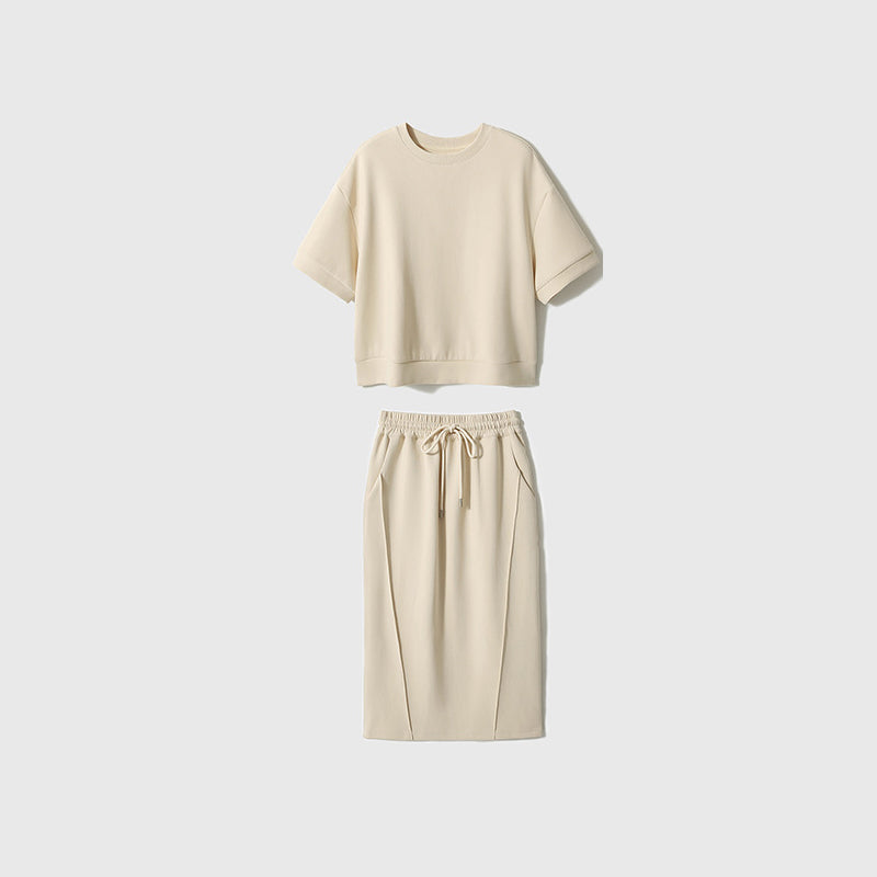 Premium Women's Soft Cotton Two-Piece Leisure Set