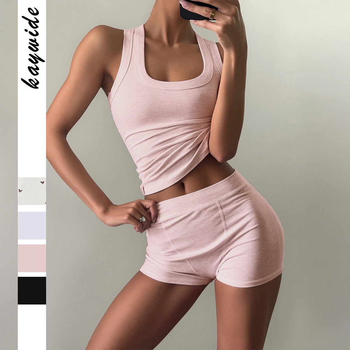 Ensemble de camisole de style sportif premium en deux pièces