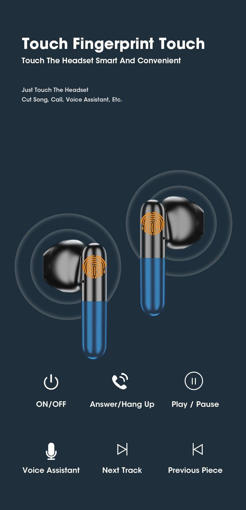 Premium Wireless Sports Earbuds with Touch Control