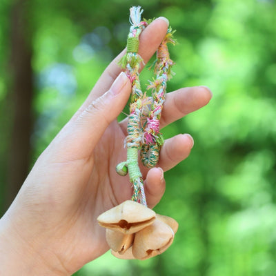 Le Chuchotement du Printemps - Bracelet Tissé à la Main Pastel