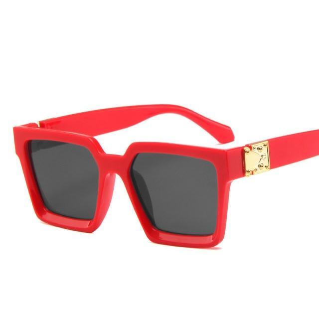 Gafas de sol cuadradas de lujo para mujeres y hombres