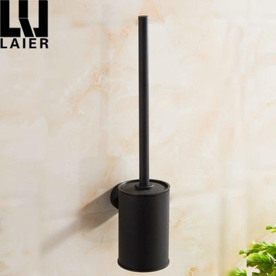 Premium Stainless Steel Toilet Brush Holder Set