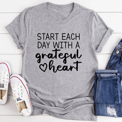 Grateful Heart Tee for Everyday Comfort