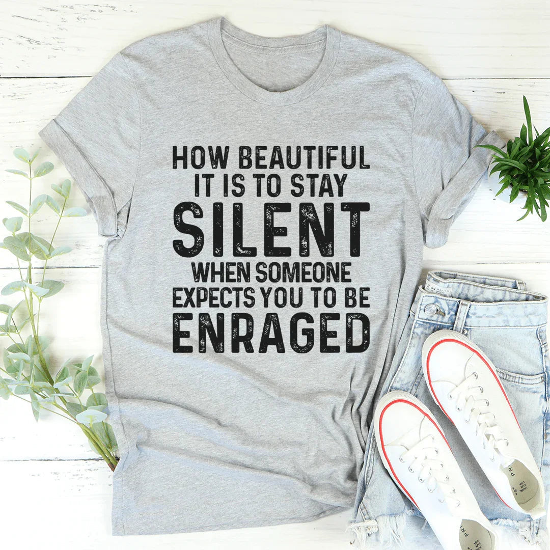 Camiseta Stay Silent - Camiseta Ingeniosa y Cómoda