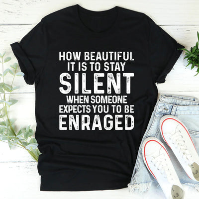 Camiseta Stay Silent - Camiseta Ingeniosa y Cómoda