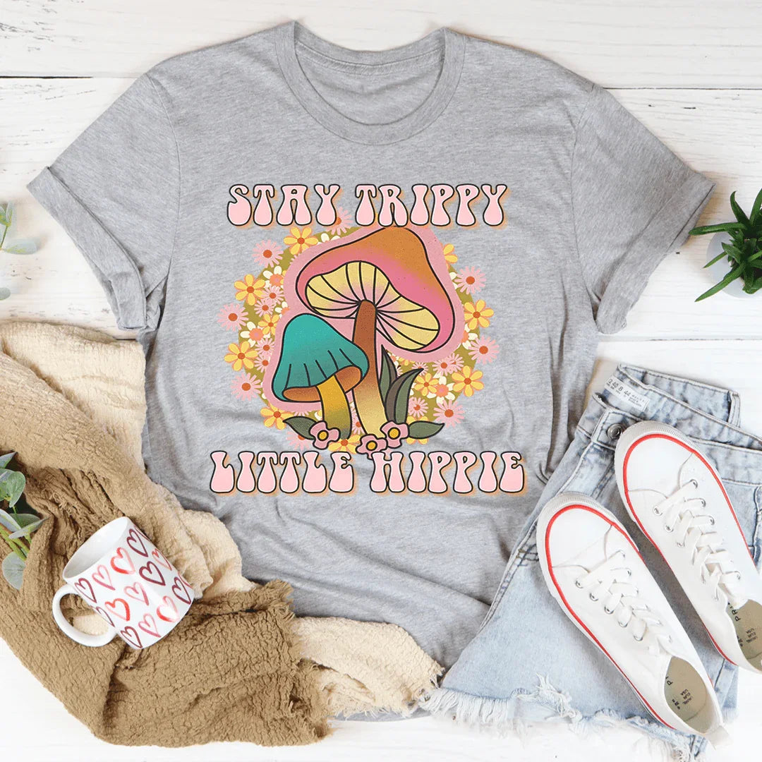 Camiseta con hongos hippies que te mantiene alucinante