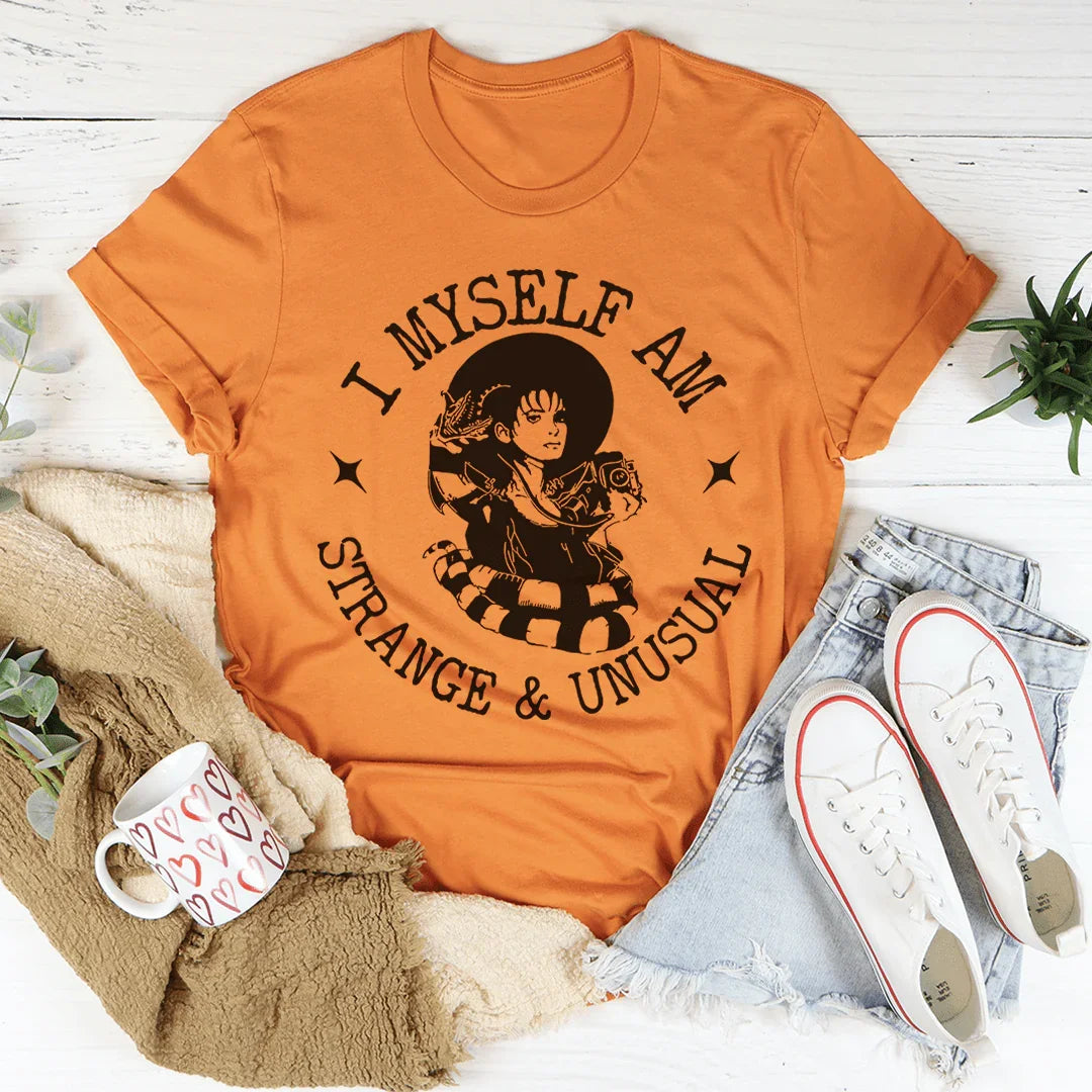 Camiseta extraña e inusual