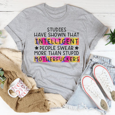 Intelligent People Swear Tee