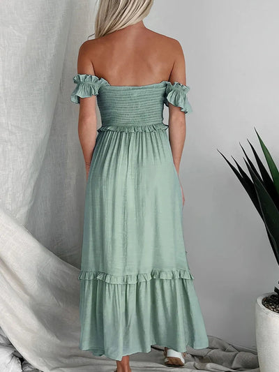 Summer new women's solid color dress - Korvel