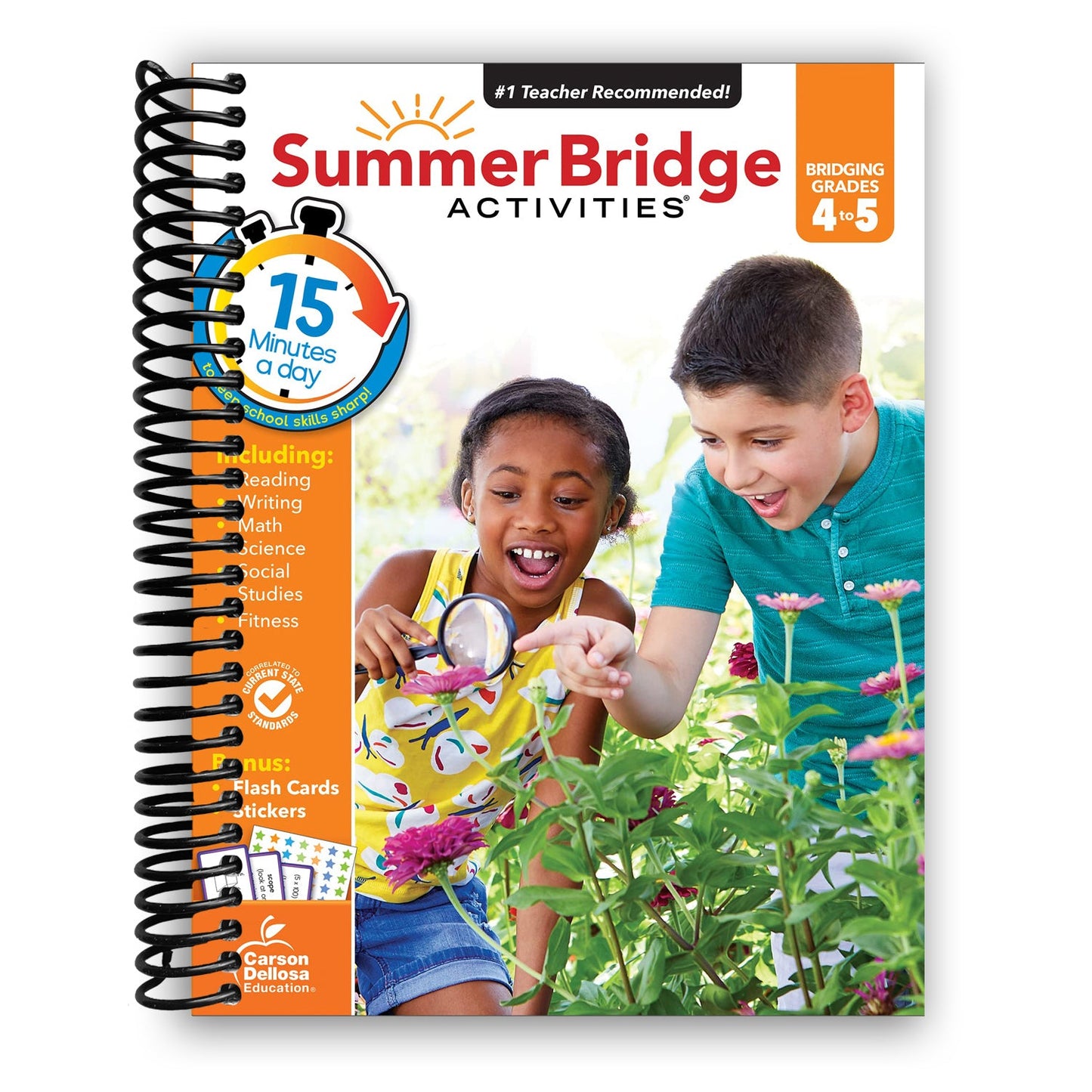 Summer Bridge Activities Workbook: Bridging Grades 4 to 5 in Just 15 Minutes a Day (Spiral Bound) - Korvel