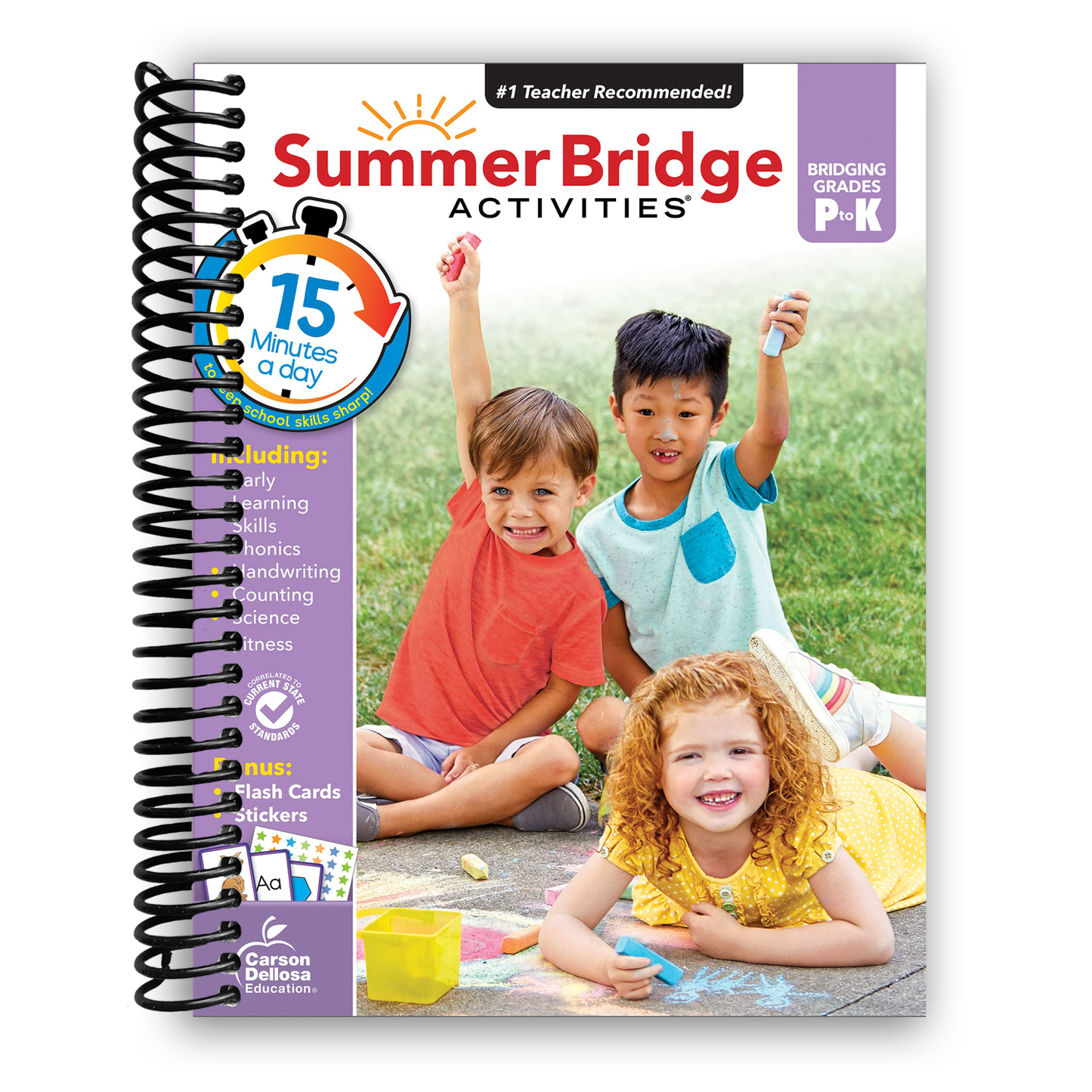 Summer Bridge Activities PreK-K Workbooks, Ages 4-5 (Spiral Bound) - Korvel