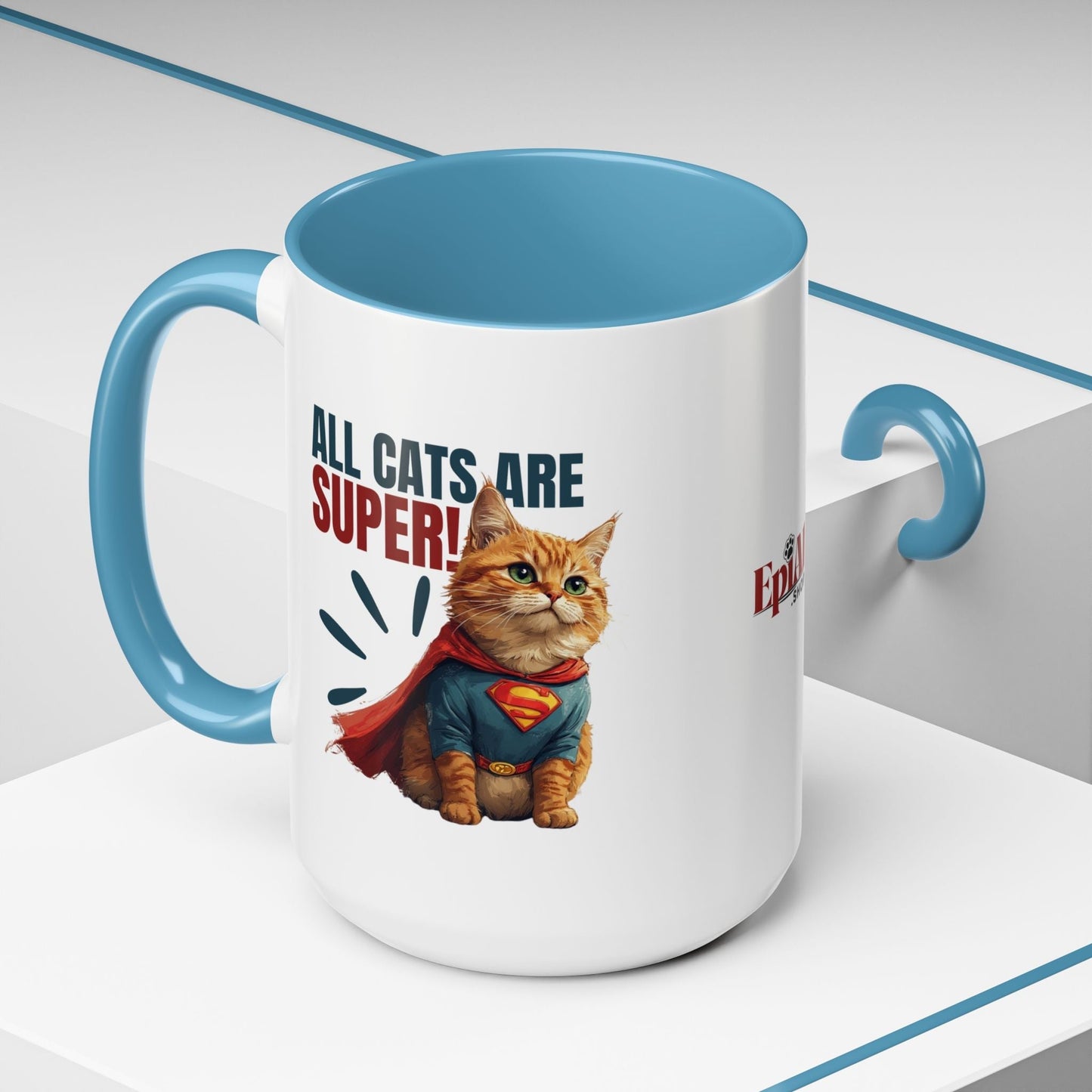 Taza de Acento Super Gato - Utensilios de Bebida Divertidos para Amantes de los Gatos