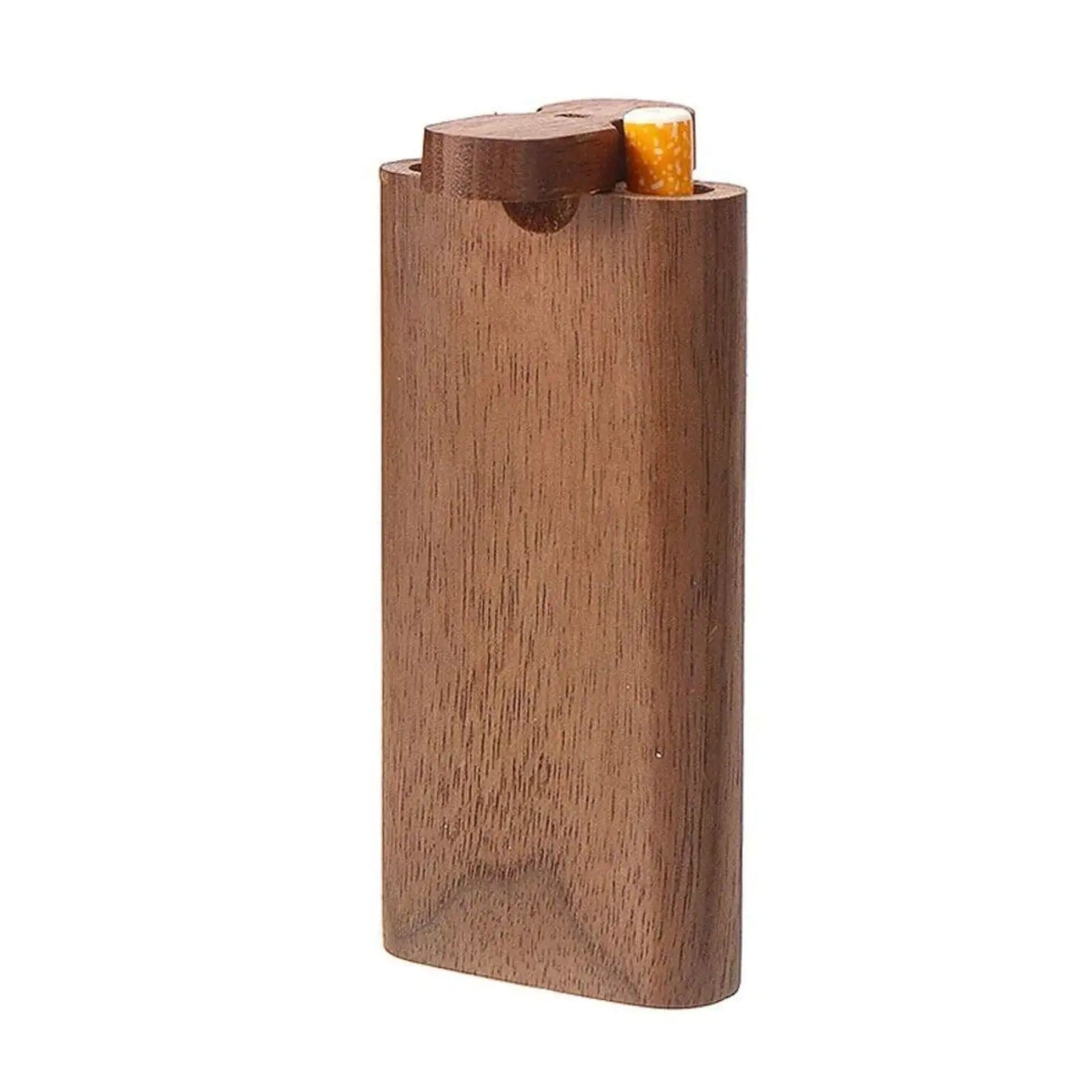Pipe à tabac en bois premium avec batte en métal auto-nettoyante