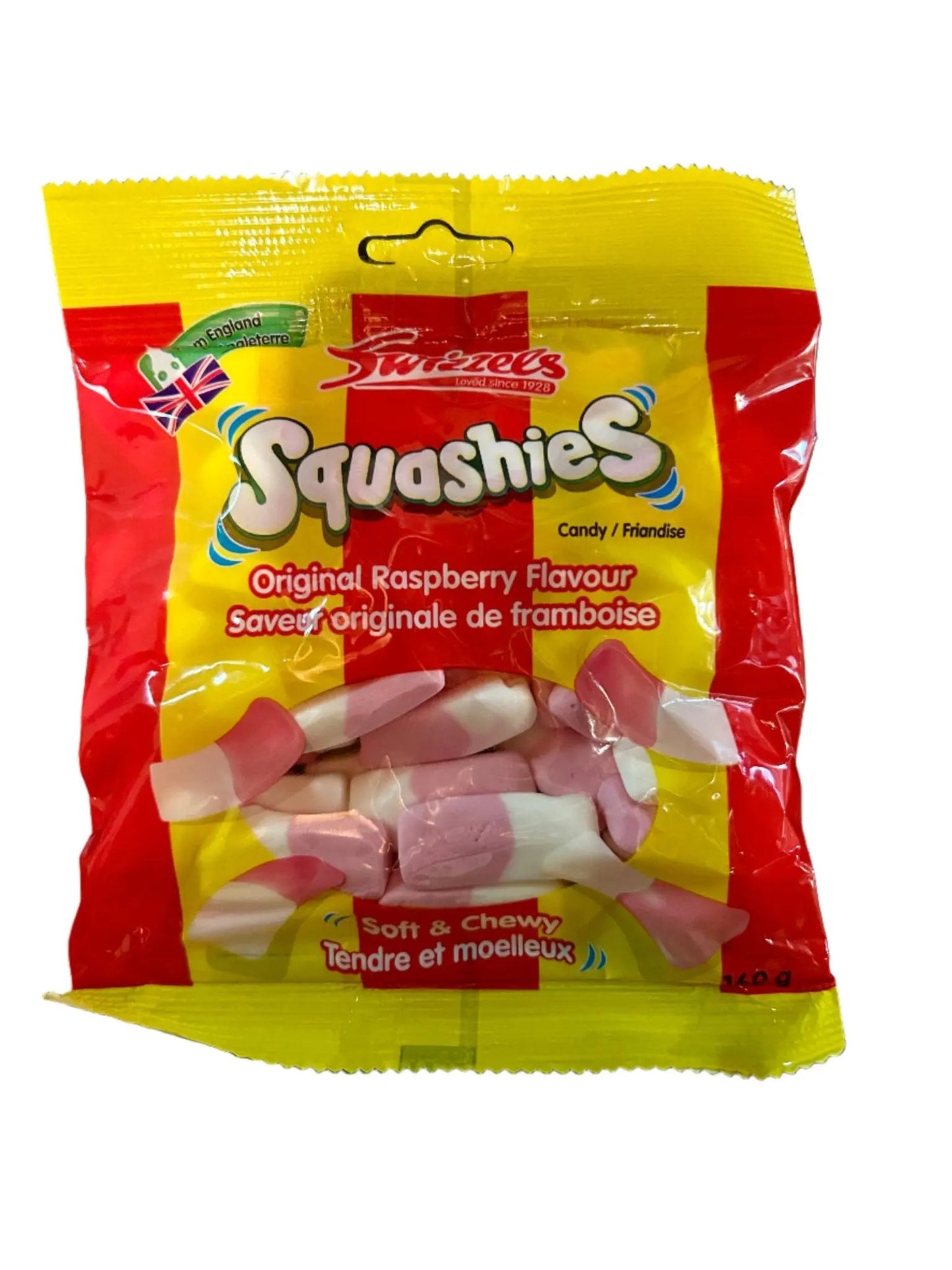 Swizzles Squashies Original Raspberry - Chewy Raspberry Candies 120g