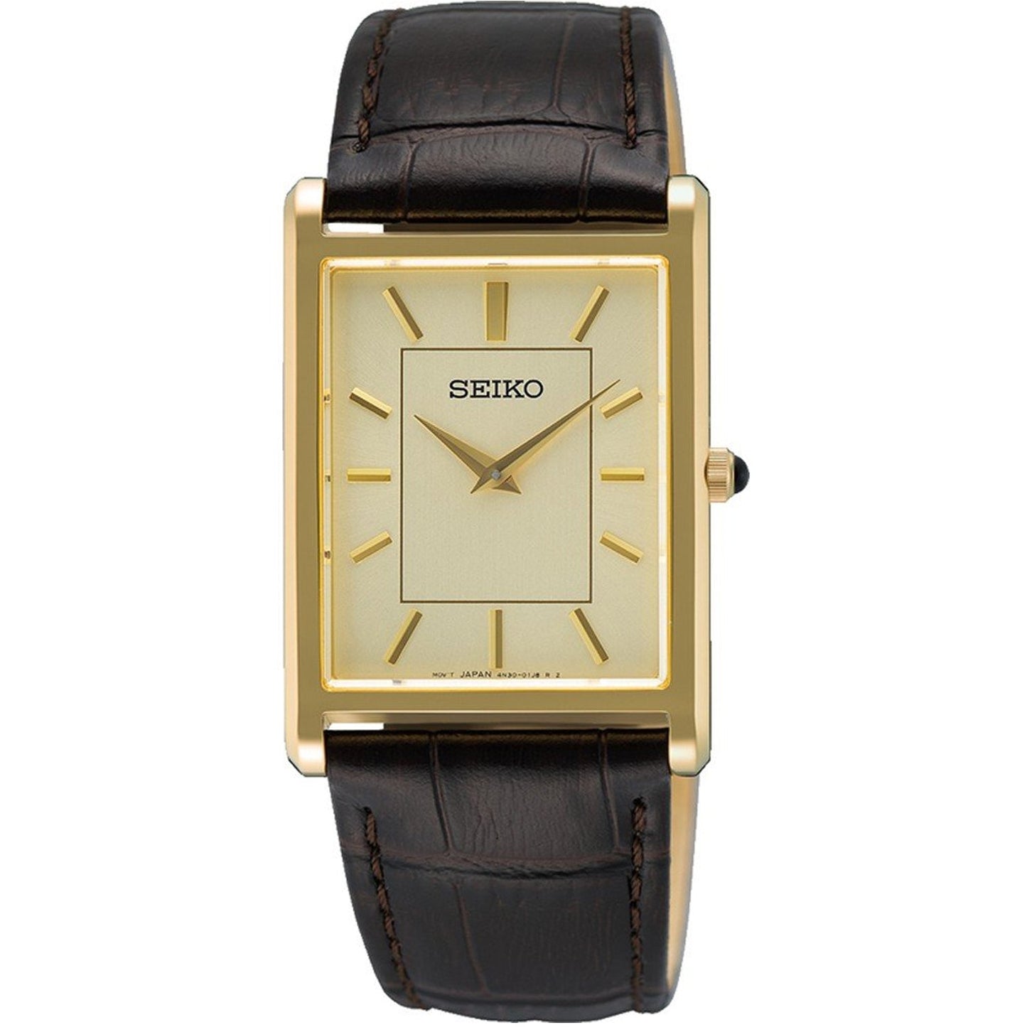 Seiko Men's Classic Watch - Elegant Gold Dial