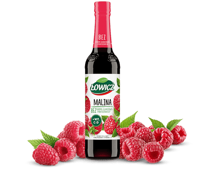 Lowicz Syrup Raspberry (Malina) 400ml - Korvel