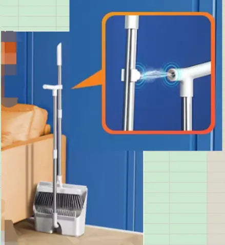 Ensemble de balai et pelle à poussière anti-vent pour la maison