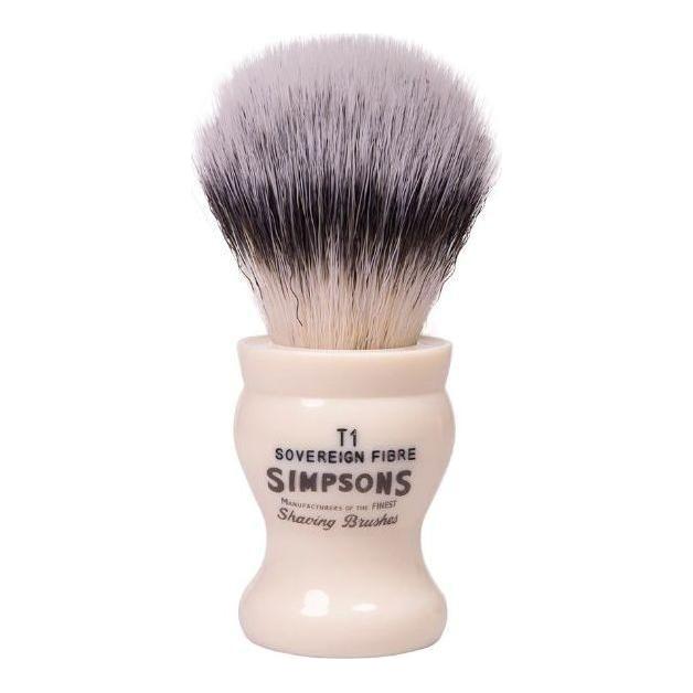 Brosse à raser en fibre synthétique de grade souverain Simpson Tulip T1