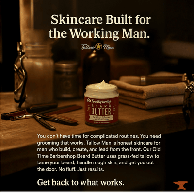 Tallow Man Old Time Barbershop Beard + Body Butter | 9oz