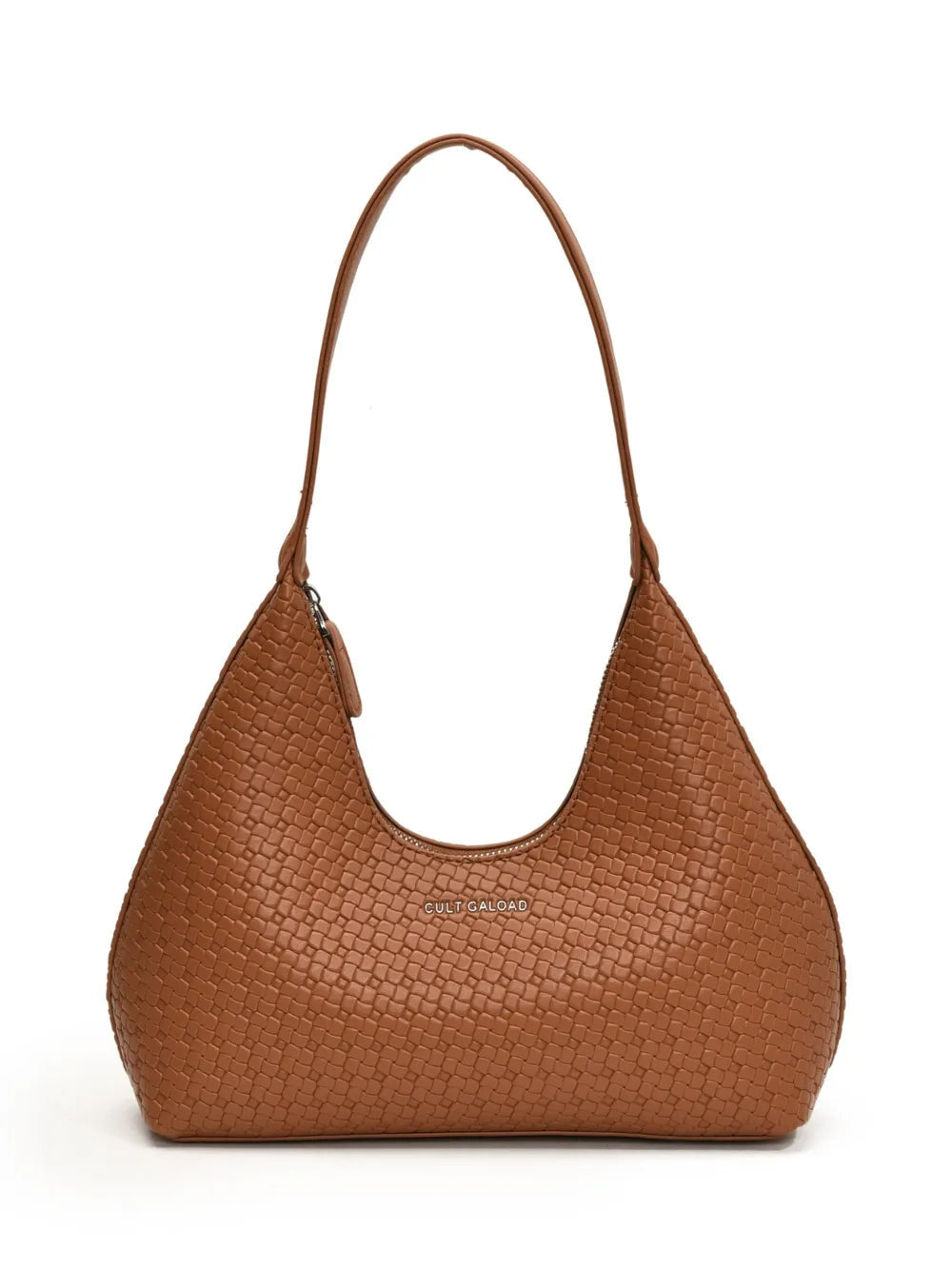 Texture PU Leather Shoulder Bag - Korvel