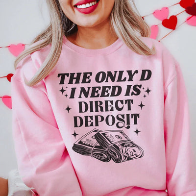 La única necesidad de DI es la sudadera con depósito directo