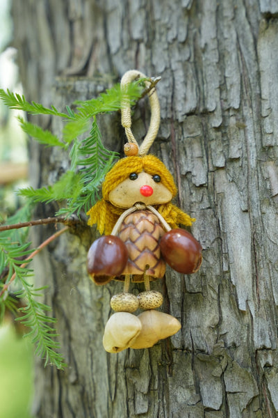 La Hada Piña - Encanto de Bolsa de Muñeca Hecho a Mano