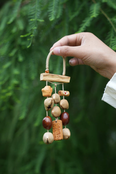The Prosperity Charm - Good Luck Wood & Seed Wind Chime