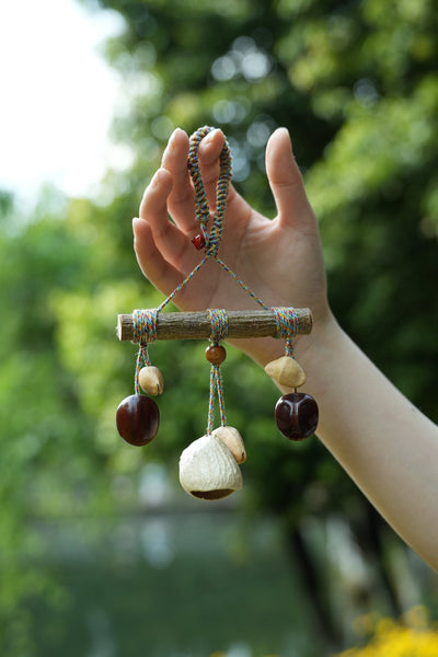 The Rainbow Branch - Natural Wood Mobile Charm