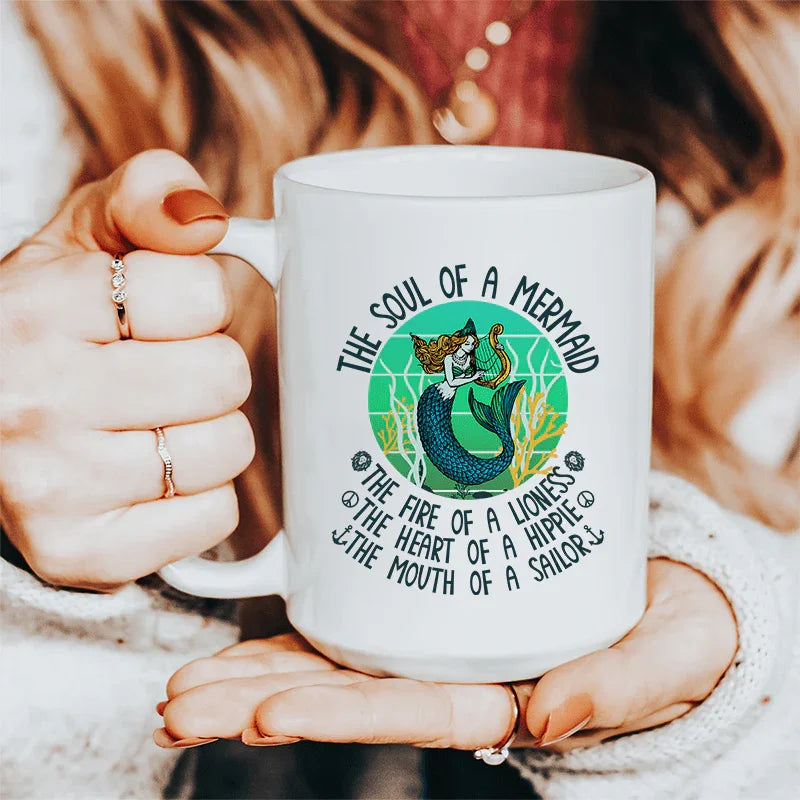 L'âme d'une sirène Mug en céramique - 15 oz