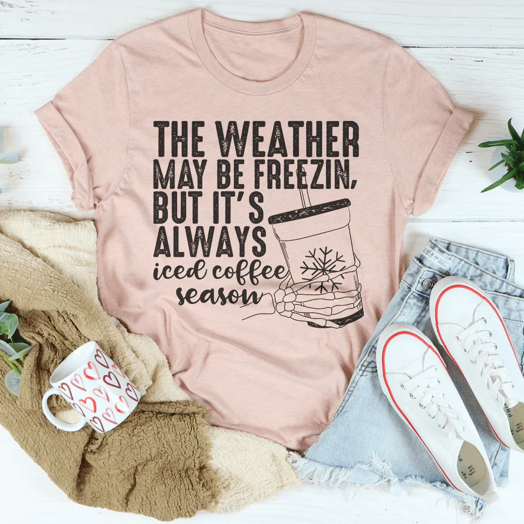 Iced Coffee Season Tee - Perfect for Everyday Wear