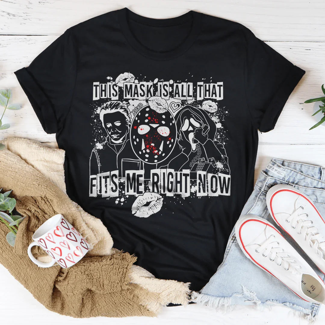 Esta máscara es todo lo que me queda ahora mismo Camiseta de Halloween