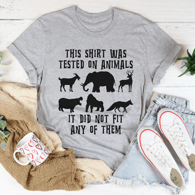 Esta camiseta fue probada en animales