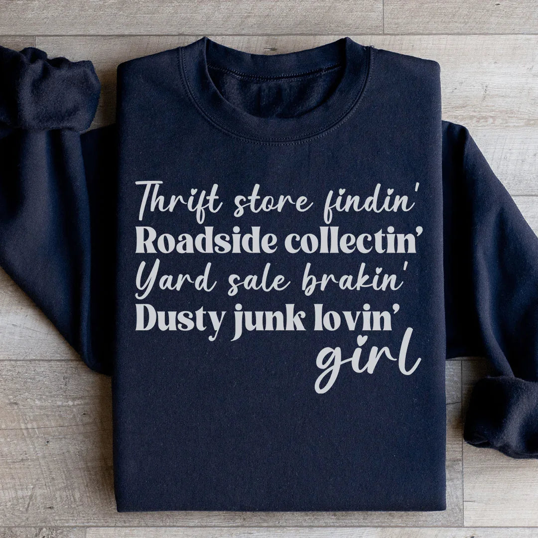 Sudadera de chica de tienda de segunda mano