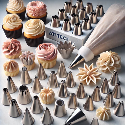 Ateco Large Piping Tips for Cake Decorating