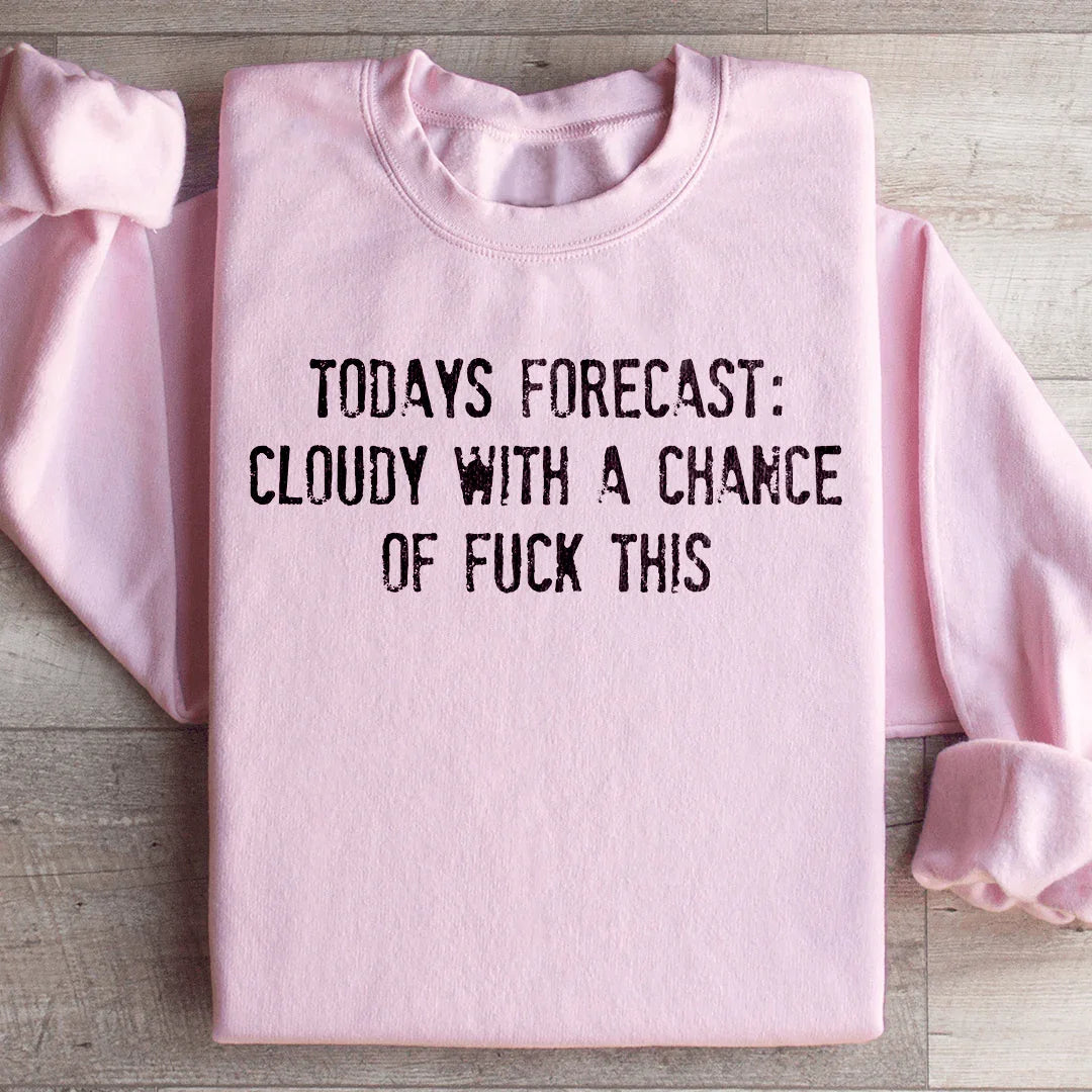 Today's Forecast: Cloudy With A Chance Of F Sweatshirt