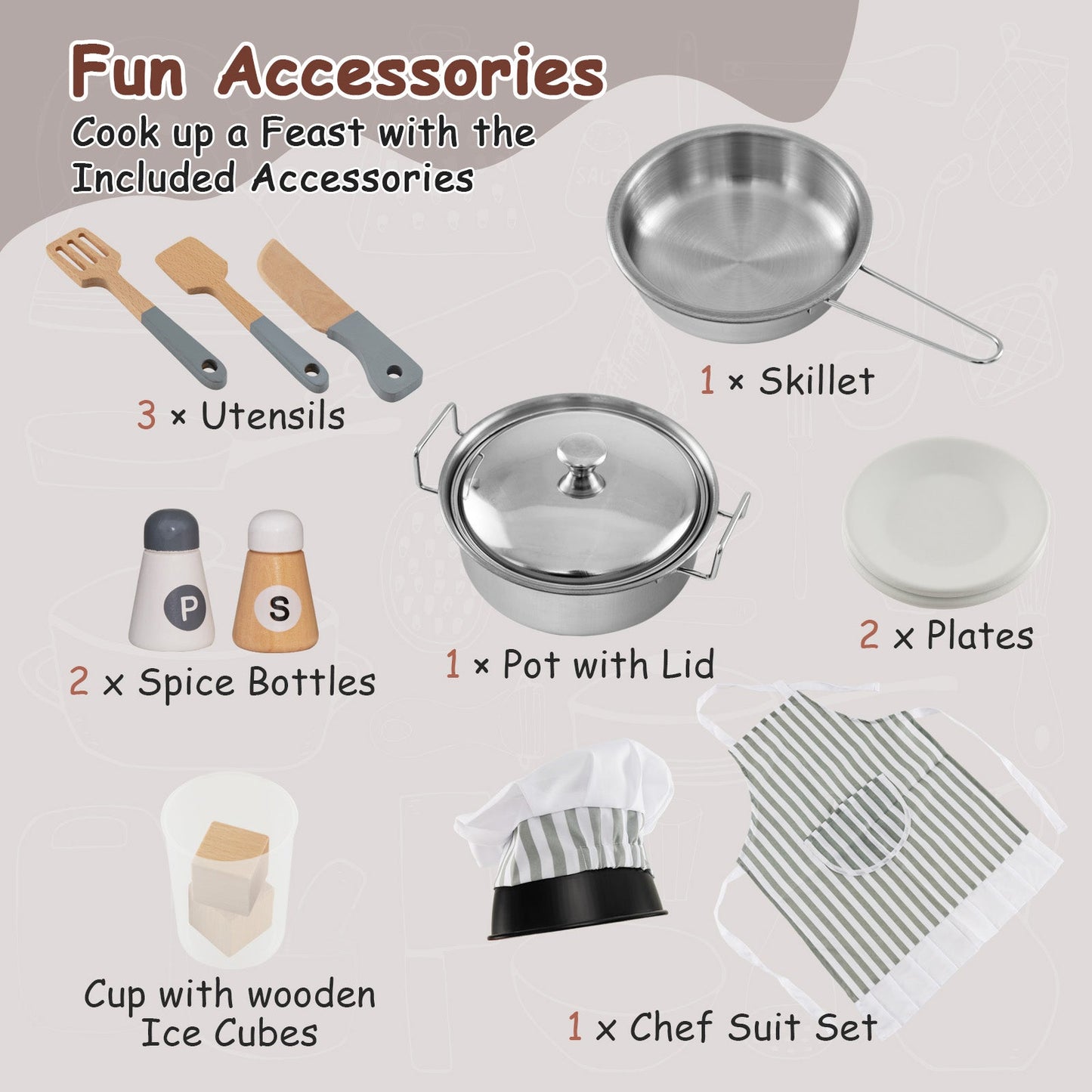 Jeu de cuisine pour tout-petits avec machine à glace et four à micro-ondes