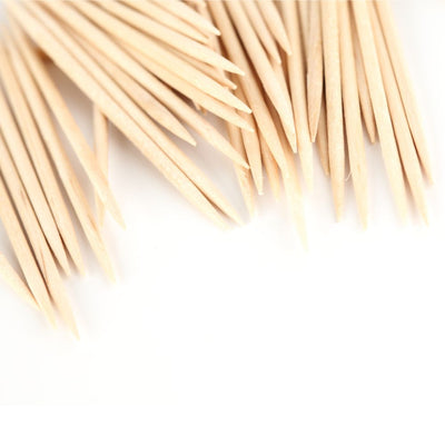Premium Round Wooden Toothpicks - 800 Count