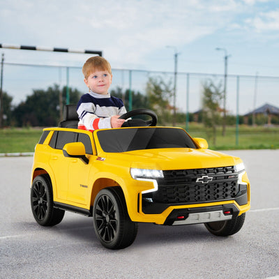 Voiture électrique pour enfants 12V avec télécommande - Jaune
