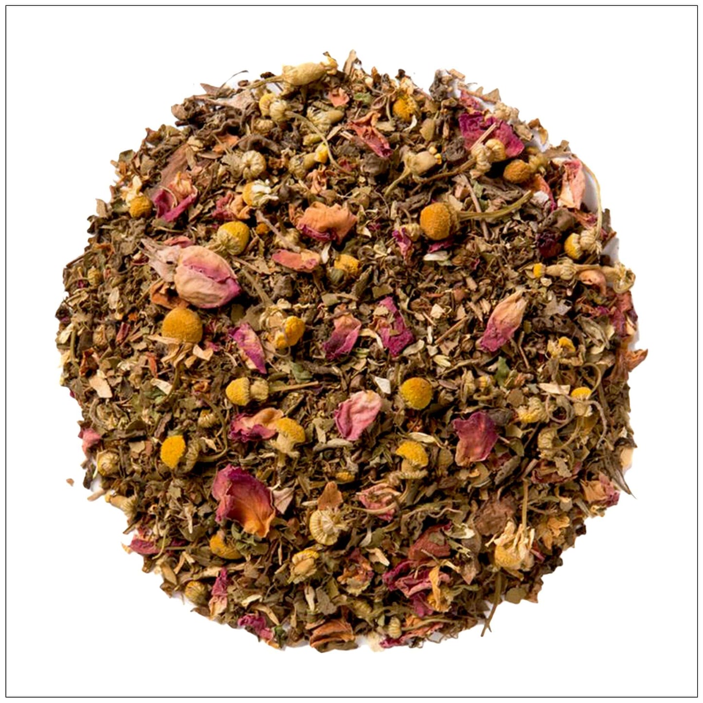 Té de Infusión Herbal de Tulsi y Rosa